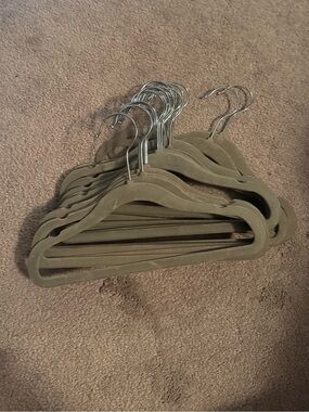 Non-Slip Velvet TODDLER Hangers – grey